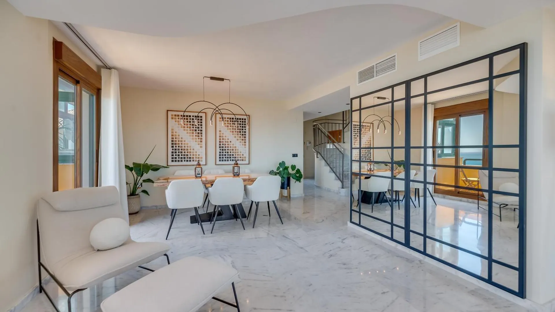 베날마데나코스타 Luxury 4Bdr Penthouse With Sea Views 아파트 스페인
